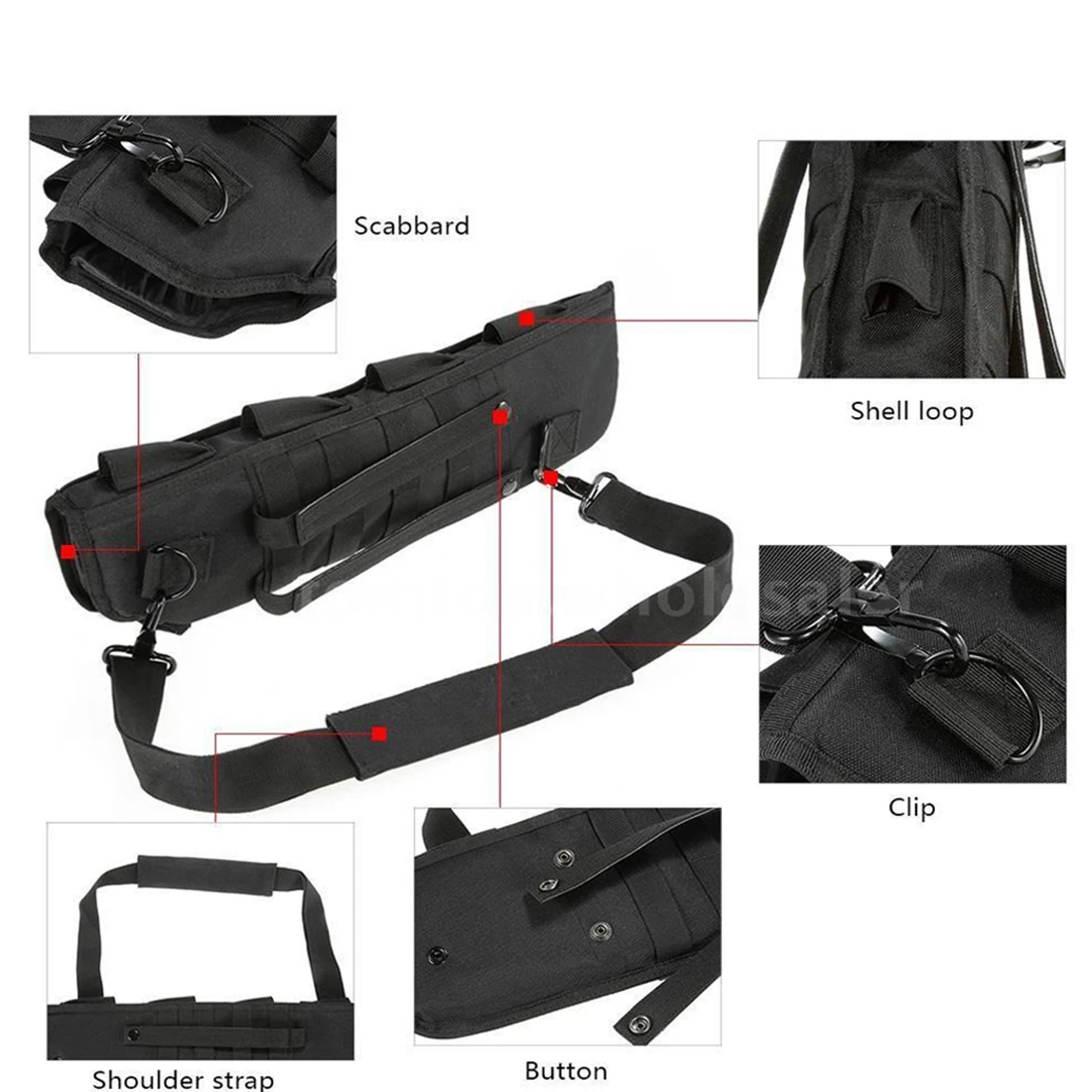 MODIKER 1" для AK Scabbard Molle сумка военная сумка на ремне мягкая сумка бластер кобура игрушка в виде рюкзака-черный
