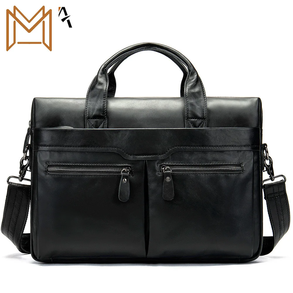 

Genuine Leather Computer Layer Cowhide Portable Male Package Leisure Time Man Briefcase Business Affairs Package