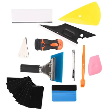 

10pcs Film Wrap Tinting Tools Auto Window Scraper Car Wrapping Application Kit Sticker Vinyl Sheet Squeegee
