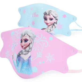 

Disney frozen kids masks cartoon elsa anna washable three layers protection breathable dustproof anti air pollution mask