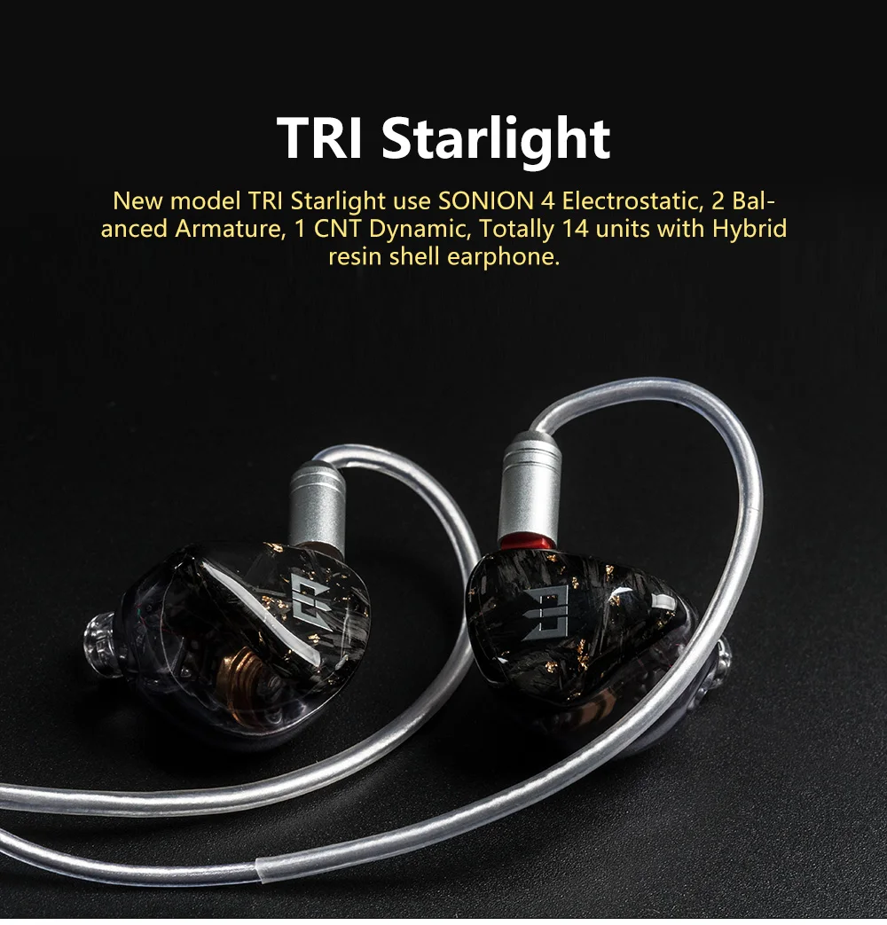 TRI Starlight Hybrid 14 units HIFI Earphone 4