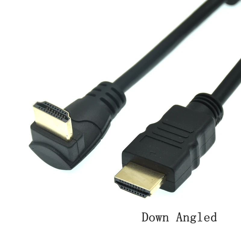 HD-A Male to Angled 90 Degree Male HD Extension Cable - 15cm to 1.5m, HDTV-compatible, 1.4v Description Image.This Product Can Be Found With The Tag Names Cheap Computer Cables Connectors, Computer Cables Connectors, Computer Office, High Quality Computer Office