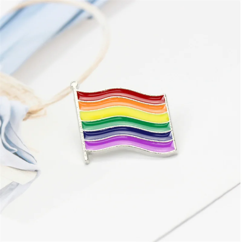 Радужные значки ЛГБТ значок креативный сердце палец флаг Радужный ...