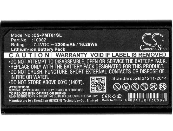 

cameron sino 2200mah battery for PENTAX GPS RTK 10002 Equipment, Survey Battery