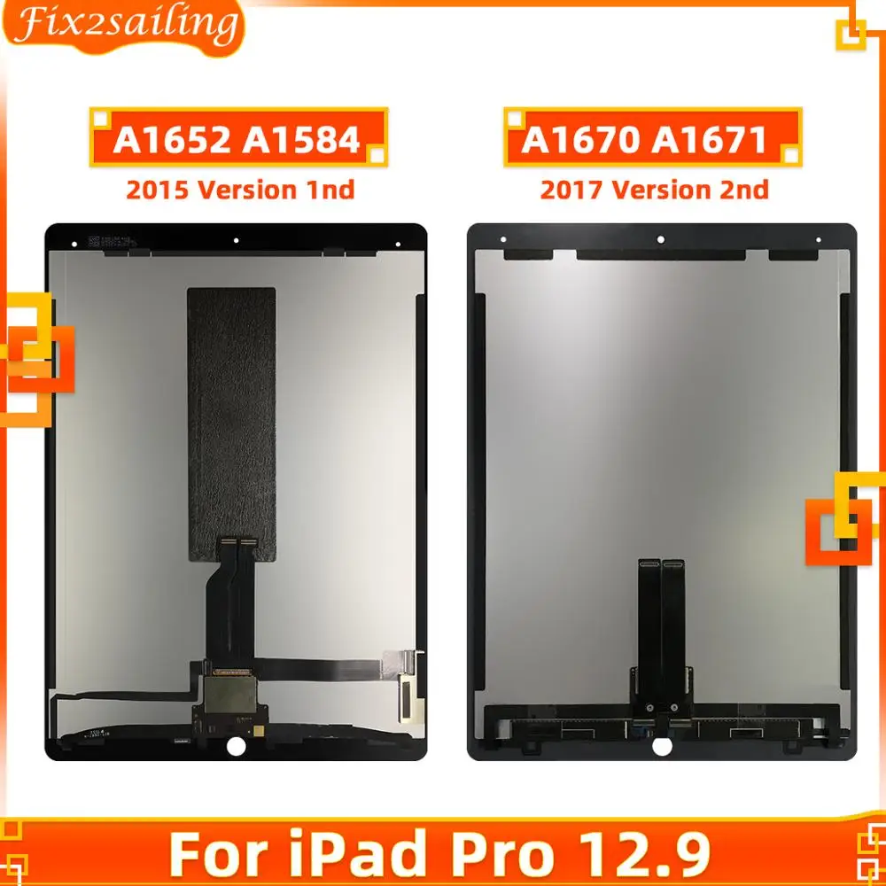 Для iPad Pro 12," A1584 A1652 A1670 A1671 ЖК-дисплей сенсорный экран дигитайзер сенсорная панель с небольшой платой