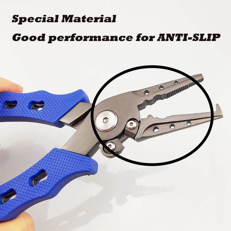 ESFISHING Fishing Multifunctional Plier Camping Secure Pliers Lip Grips Fish Remover Fishing Tools Trimming Hook