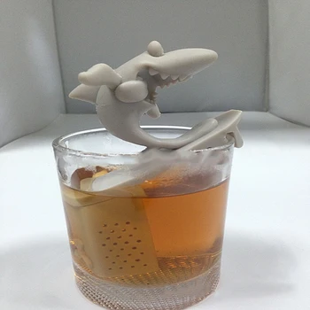 

Surfboard Shark Silicone Tea Infuser Strainer Loose Leaf Filter Deep Tea Mug Cup Steeper Herbal Tea Mulling Spices Infuser