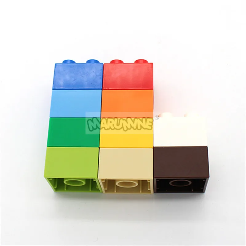 Кубик Duplo MARUMINE 2x2 в горошек Классический конструктор 50 шт. развивающая техника