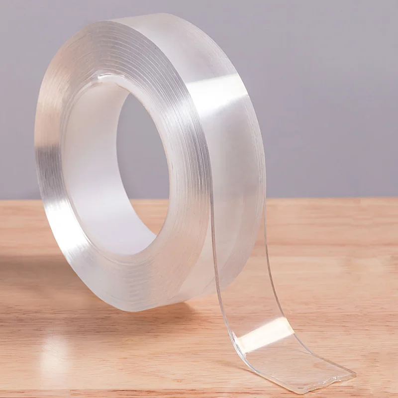 2MM/1MM Thick Nano Tape Double Sided Adhesive Tape Reusable Washable Nano Tapes No Trace Acrylic Double Sided Glue Acrylic Doubl