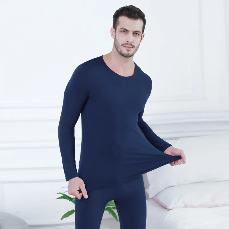 dark blue Горячее предложение зимние 2 шт./компл. плюс вельветовые подштанники; пикантные женские теплые Термальность нижнее белье Костюмы Для мужчин женские L-3XL Термальность костюм 160 - Цвет: dark blue