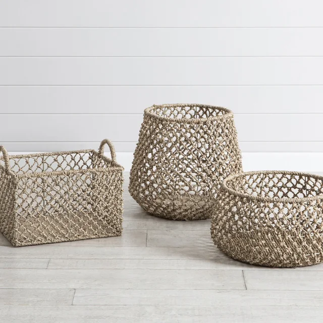 Hand-woven Aquatic weed basket for plants 3