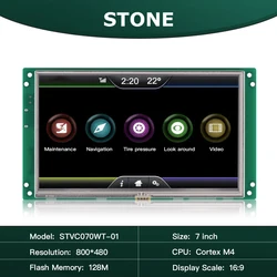 Pedra 4.3 polegada 480*272 resolução de grau industrial hmi tela 4.3 tft tela módulo