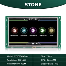 

STONE 7 Inch Colorful Touch Screen 800x480 TFT LCD Display Intelligent Programmable System with UART Port for Industrial Use