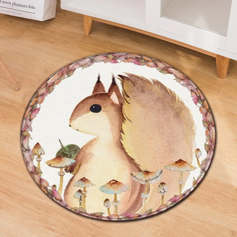 Домашний декор ковер для гостиной Детская комната напольный коврик для детского игрового сиденья круглый мультяшный фланелевый нескользящий коврик для гостиной