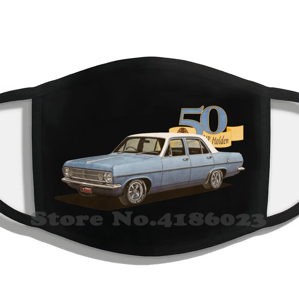 

Hr Holden Sedan - 50Th Anniversary - Lt Blue Fashion Funny Mouth Mask Hr Holden Car Auto Motor Australia 50Th Anniversary