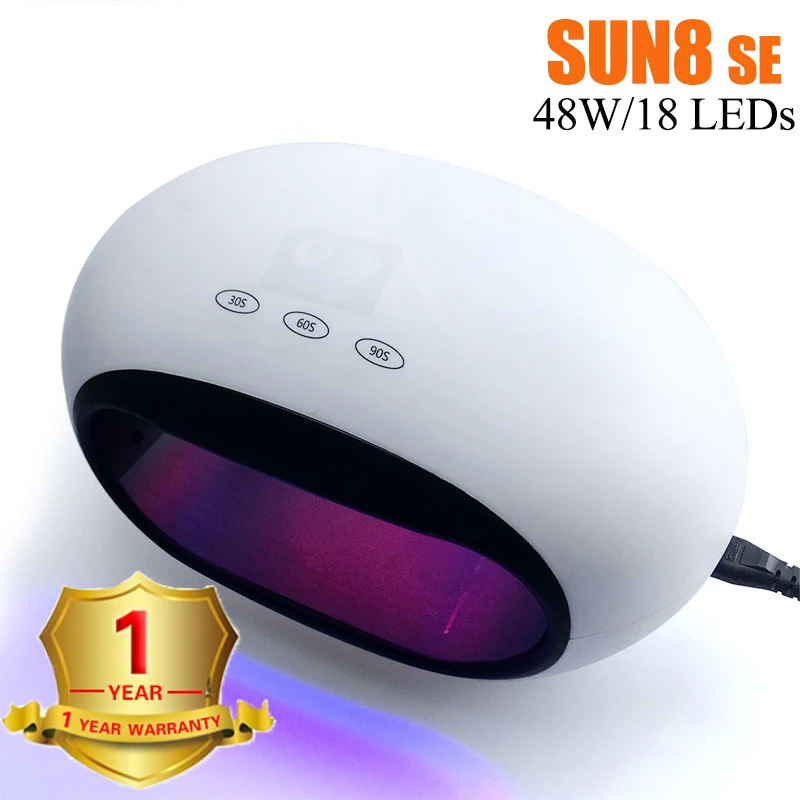 Newest LED Lamp 120W Hight Power Gel Lamp 36 leds UV Lamps Fast Curing Nail Dryer With Big Room and Timer Smart Sensor Nail Tool - Цвет: SUN8SE