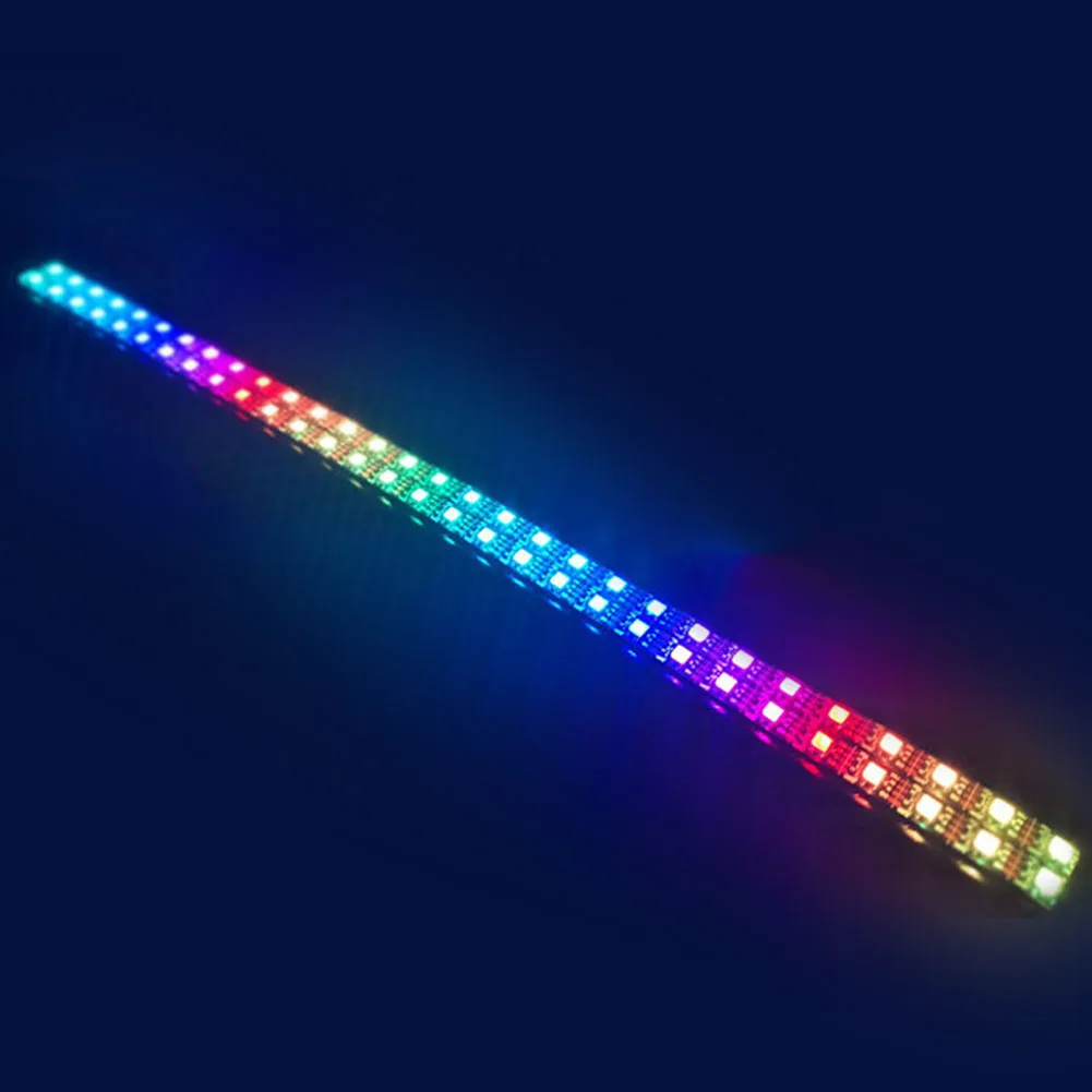 RGB PC вентилятор 12 В 6 Pin 12 см охлаждающий вентилятор с контроллером для компьютера Бесшумная игровая подставка NC99 - Цвет лезвия: Color Changing Strip