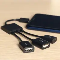 Cavo di ricarica per caricabatterie cavo dati USB 3 In 1 per Xiaomi Huawei cavo Hub Samsung OTG per telefono cellulare Android PUBG universale
