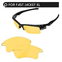 Papaviva кристально-желтые Сменные линзы для быстрой куртки XL Солнцезащитные очки в оправе UVA и UVB Защита