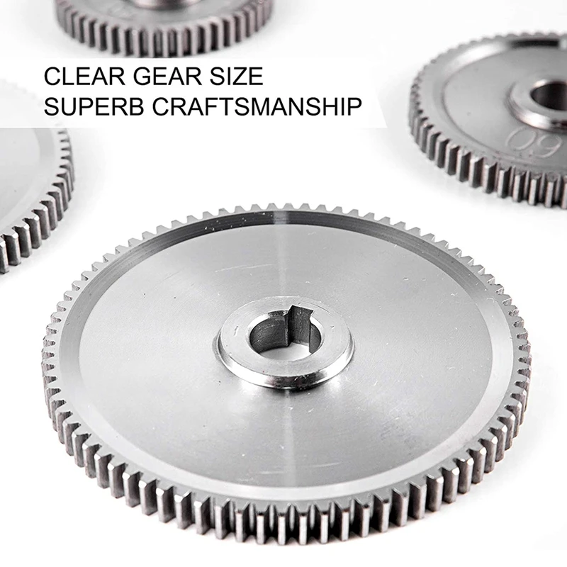 Change Gear with Lathe Belt Metal Lathe Gears Metal Gear Set for CJ0618 Mini Lathes & Milling