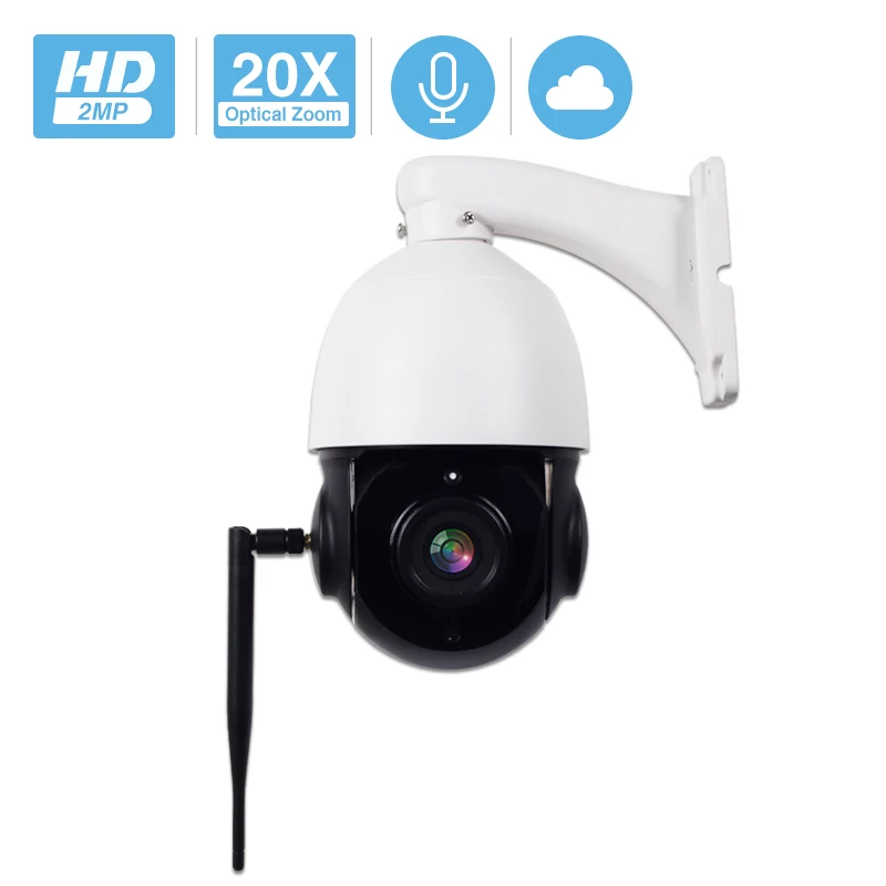 WIFI Camera Outdoor PTZ IP Camera H.265 20X Zoom 1080P Speed Dome CCTV Security IP Camera WIFI Exterior 2MP IR Surveilance WIFI Camera Outdoor PTZ IP Camera H.265 20X Zoom 1080P Speed Dome CCTV Security IP Camera WIFI Exterior 2MP IR Surveilance