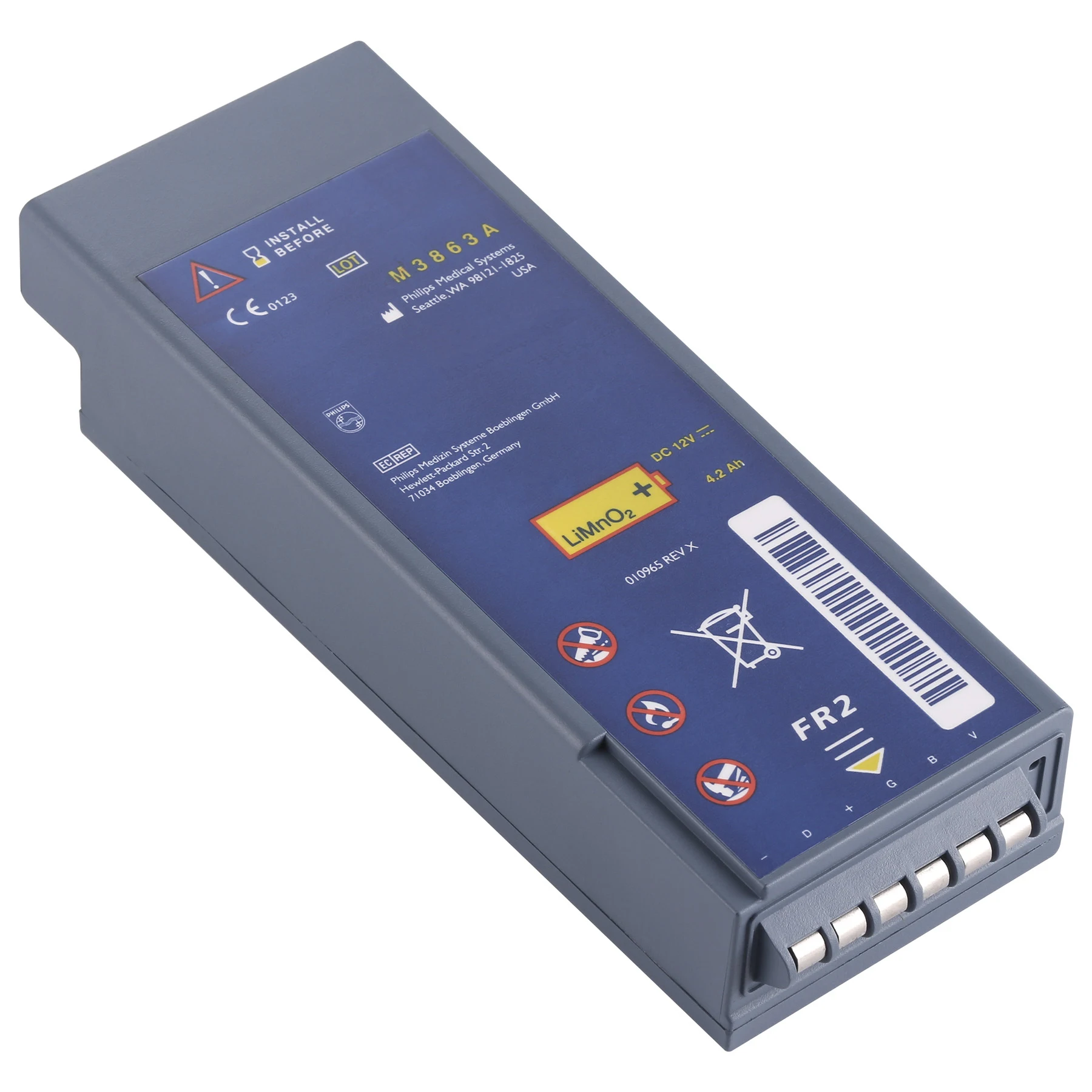 HighQualityImportedBatteryCellsM3863ABatteryForPhilipsHEART