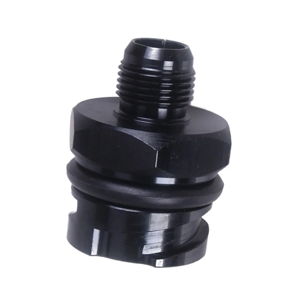 Billet Black Valve Cover Oil Cap W/ -8 AN Fitting For LSX7 LS1/LS6/LS2/LS3