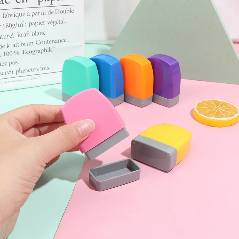 Sello de nombre del bebé para niños, ropa de estudiante, juguete para niños, sello de llavero