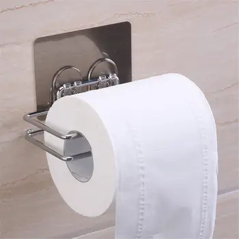 

Wall Mounted Toilet Paper Holder Tissue Paper Holder Stand Organizer Toilet Roll Dispenser For Bathroom Accessories