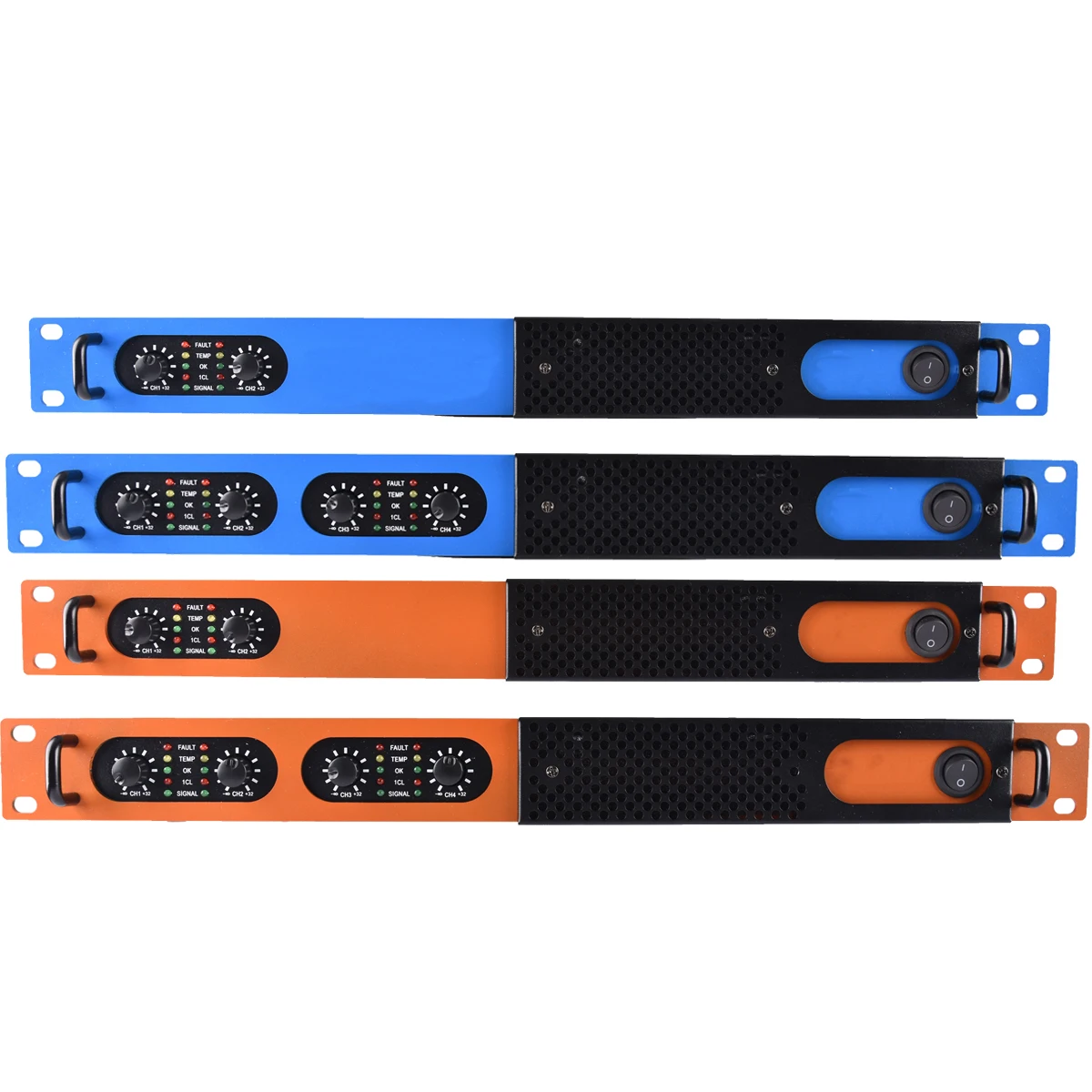 4 Channel 6400 Watts D Class Digital Power Amplifier 1U 19 For Stage Performance Home Studio Karaoke AMP