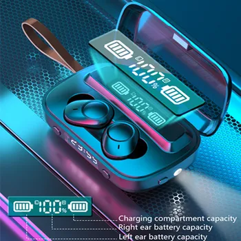 

New Bluetooth Earphone HIFI Sounds Wireless Headphones 9D Sports Running Bluetooth V5.0 Earbuds Heaset with 2000mAh Power Bank