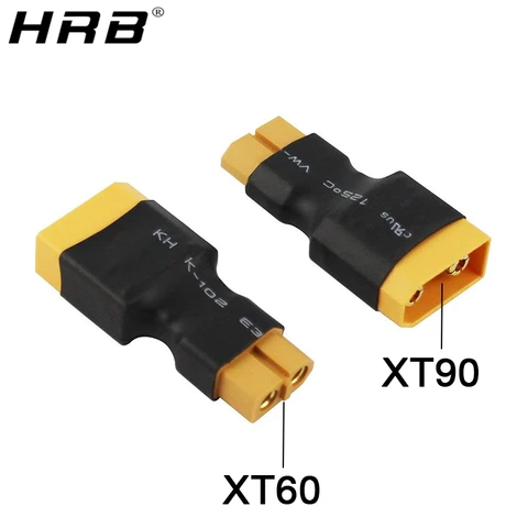 Amass Adapter XT60 to XT90 EC5 EC3 TRX T Deans XT30U Female Male Connectors 40mm Banana Plug RC Lipo Battery Control Parts DIY title=