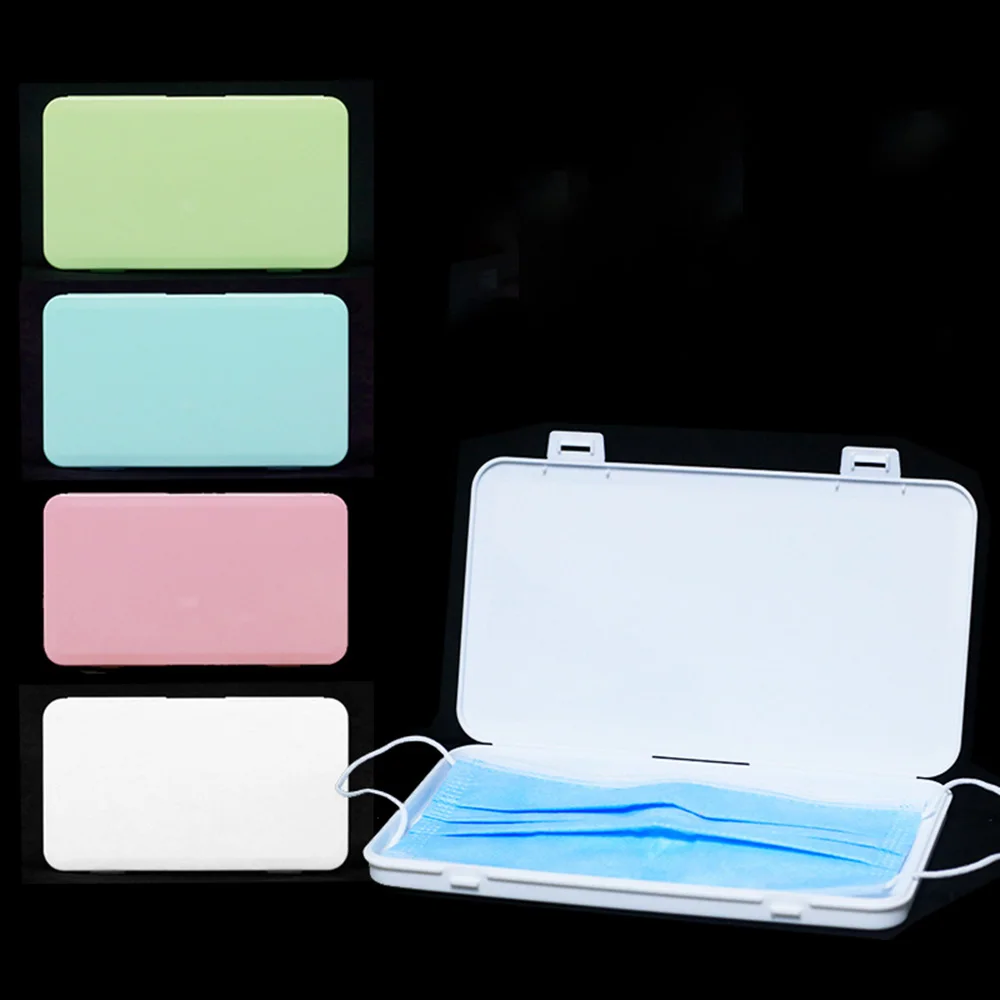 

10 Pcs Portable Mask Storage Boxes Rectangular Anti-pollution Sundries Storage Cabinet Kitchen Medical Storage Box