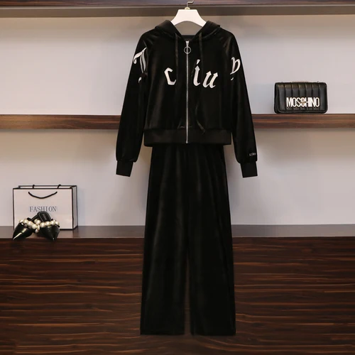

Casual Plus Size 5xl Two Piece Set Tracksuit For Women Ensemble Femme Deux Pieces Fashion Women's Suit Year-old Female Costume
