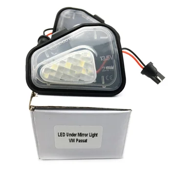 

2PCS Car LED Side Mirror Puddle Lights Lamp No Error For EOS Passat B7 CC Scirocco Jetta