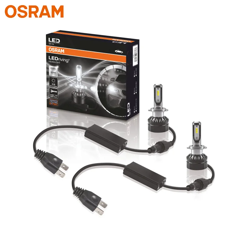 OSRAM LED H7 riving HL передняя фара 12 в 6000K холодный белый свет Автомобильные лампы Авто