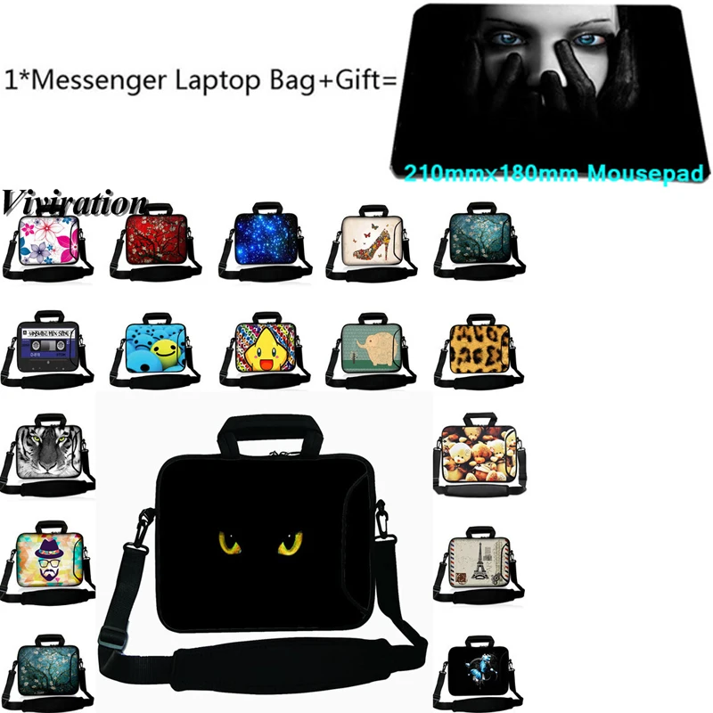 

Women Mens Messenger Laptop Bag+Mousepad For Acer Macbook Pro Air Retina 11.6 13.3 15.4 11 12 13 15 15.6 17 10 14 Notebook Case