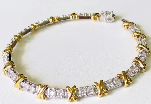 

YTF1324 925 Silver Zircon Bracelet Girl Birthday Party DIY Bracelet Gift