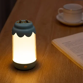 

Outdoor Portable Atmosphere Lamp Home Desktop Baby Nursery Breastfeeding Night Light Battery Powered Hotel Luminous Bottle ABS