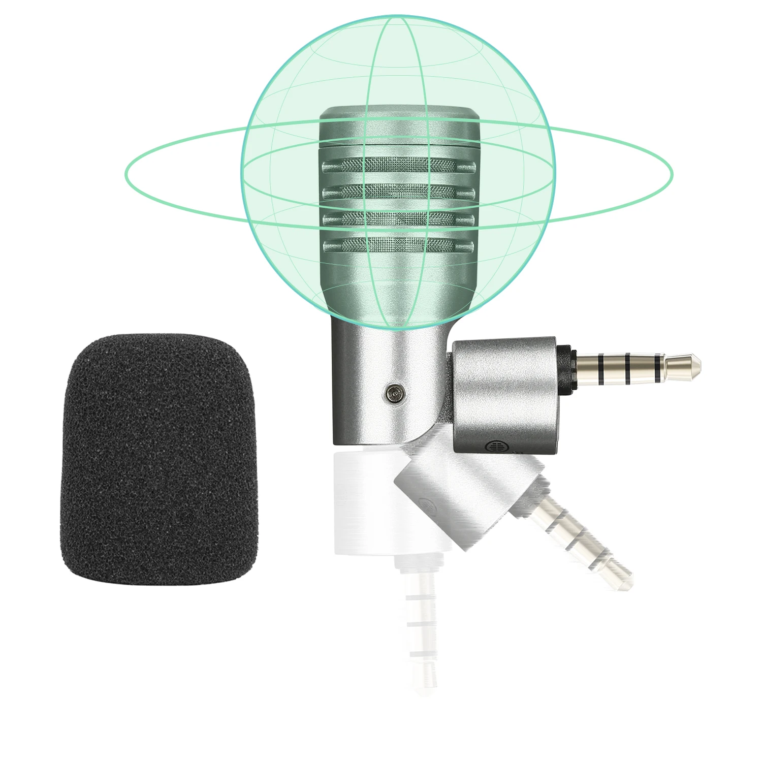 BOYA BY-P4 Miniature Omnidirectional Microphone plug-and-play microphone for vlogging mobile journalism live streaming 