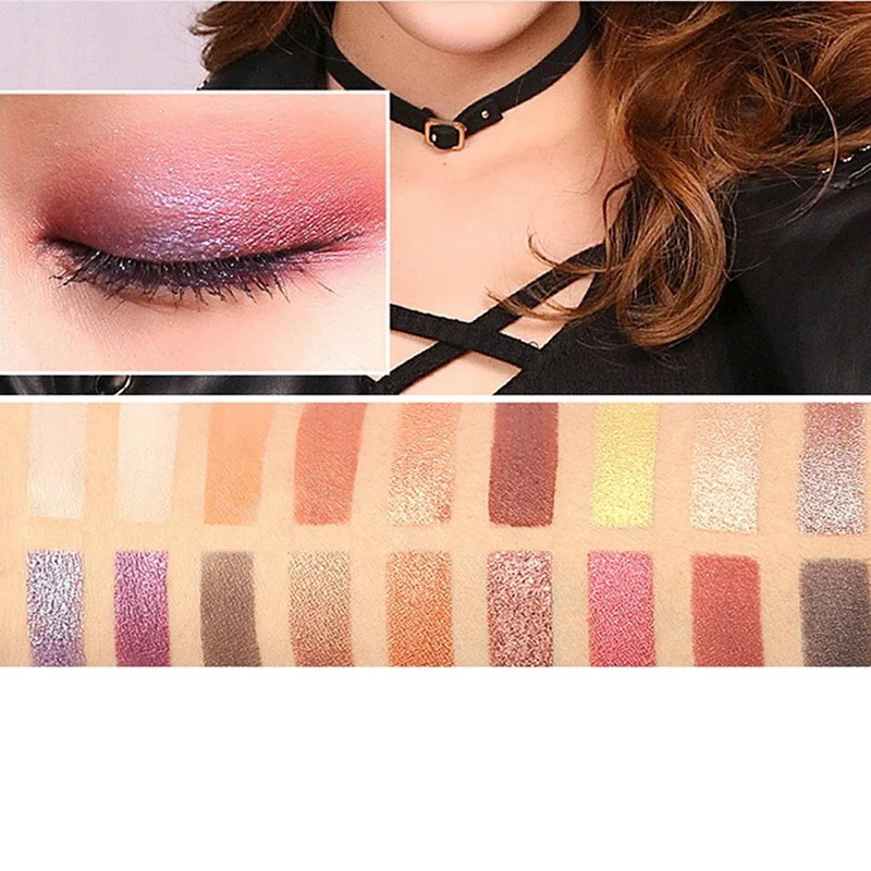 18 Colors Matte Shimmer Eyeshadow Palette Waterproof Long Lasting Mineral Powder Eye Shadow Cosmetic Makeup