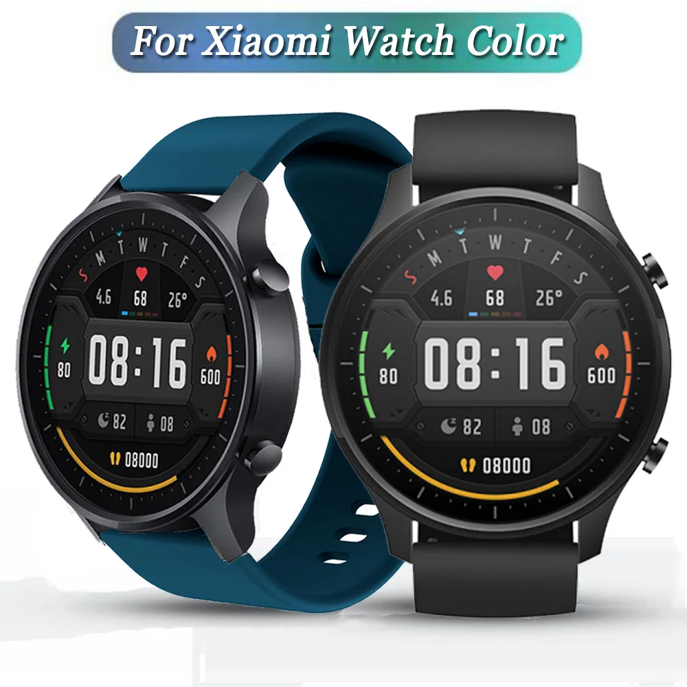 

22mm Watch Band Bracelet For Xiaomi Watch Color MI Smart Watch Color Strap Replacement Silicone Watchbands