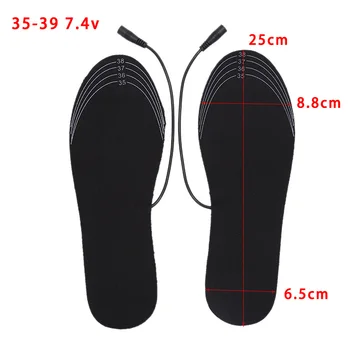 

1Pair Winter Warm Insoles For Shoes Boots Heater Warm Foot Pads Insert USB Electric Heated Insoles Women Men Heating Shoe Insol