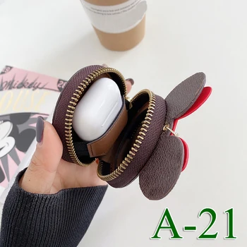 

A21 Luxury Brand LL Classic Cartoon Cartoon Mouse Universal Headset Case For Apple Airpods 1 2 3 Protective Headphone Box Bag