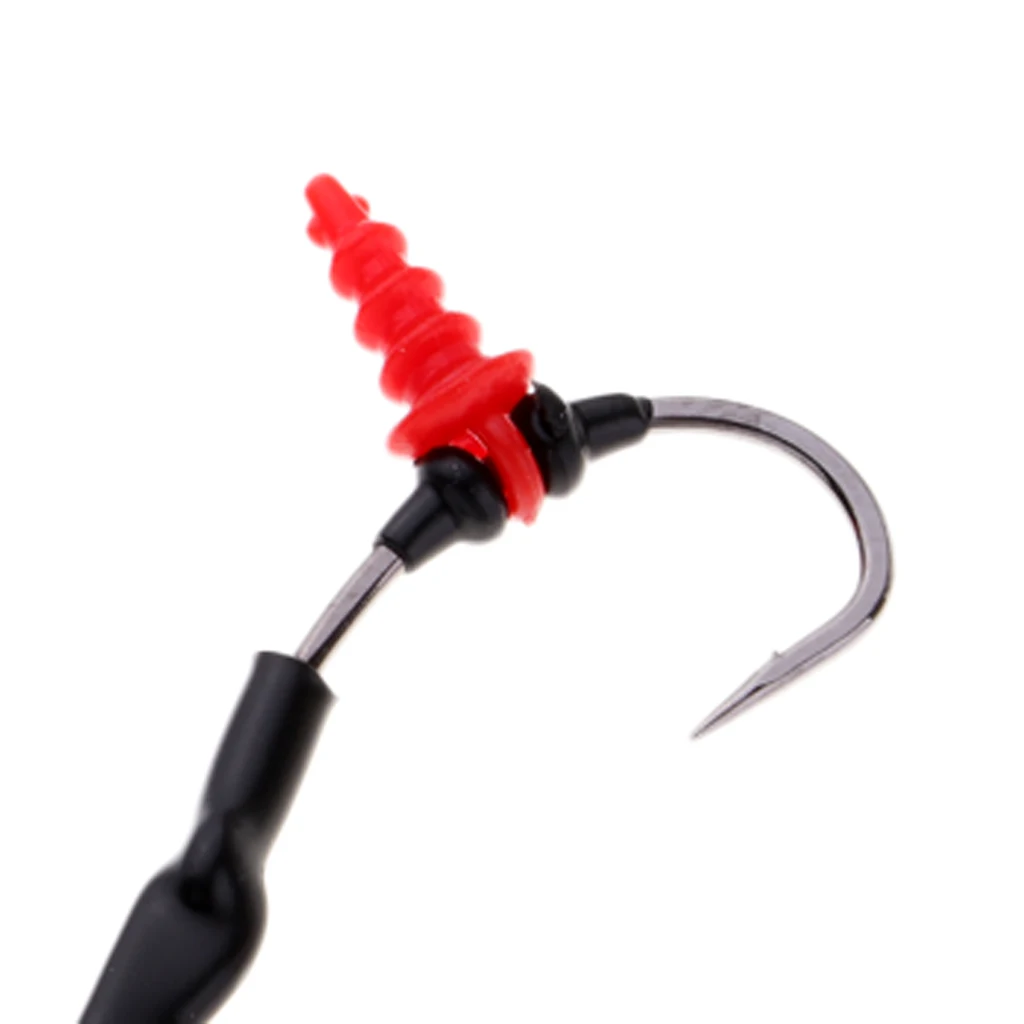 3pcs Carp Fishing Chod Rigs Ready Tied Chod Rigs Stiff Rigger Barbed Hooks