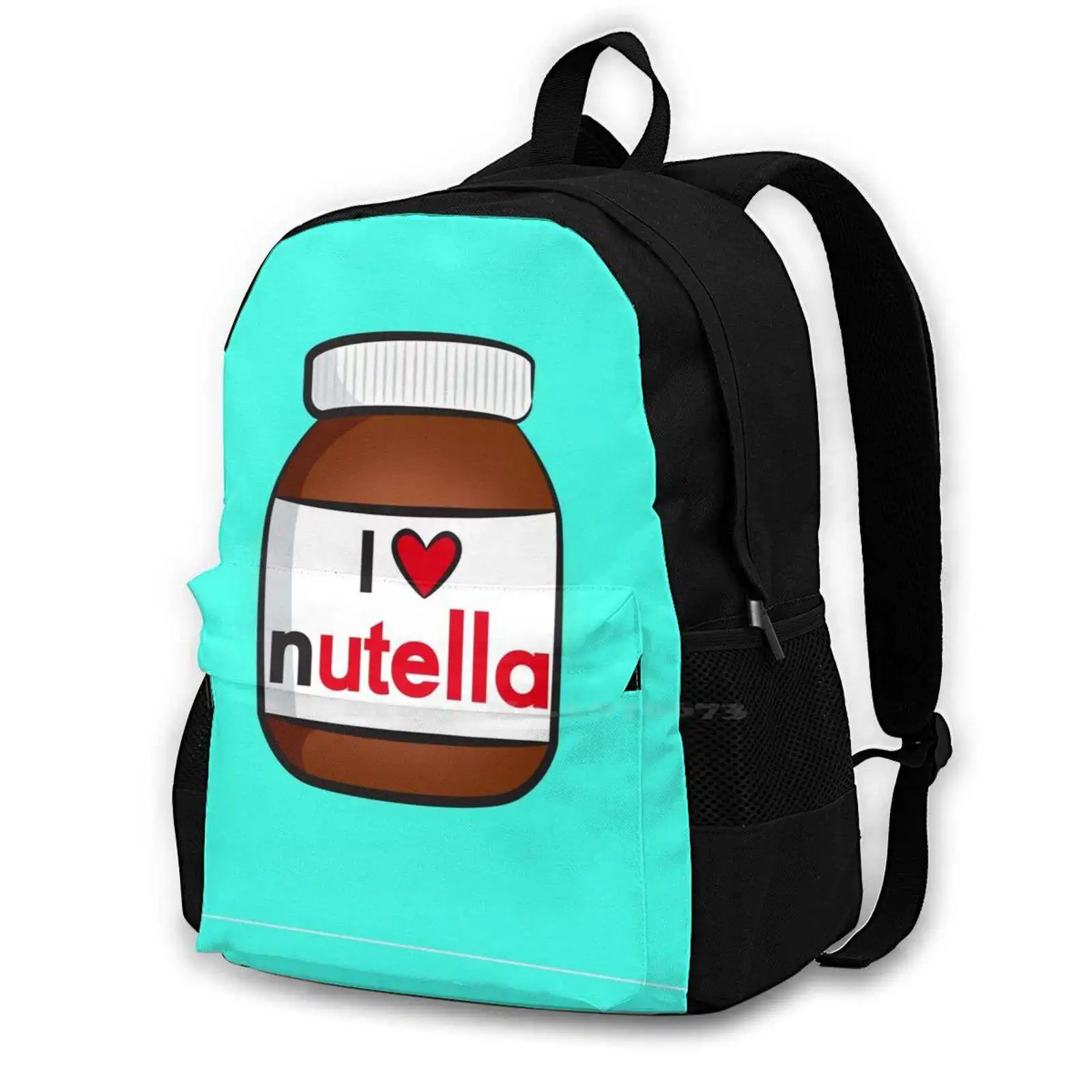 I 3 Borse Da Scuola Nutella Per Ragazze Adolescenti Borse Da Viaggio Per Laptop 3 Nutella Love Heart Nut Ella Chocolate Spread Lurve Yum Food