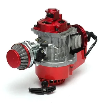 

49cc Manual Racing Engine Red Mini Pocket Mini Moto Air Cooled ATV Dirt Bike