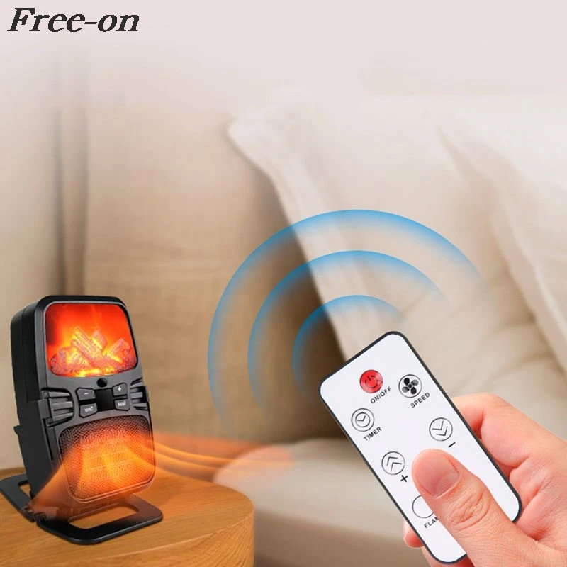 

Mini Flame Heater Autumn and Winter Home Office Electric Heater Small Convenient