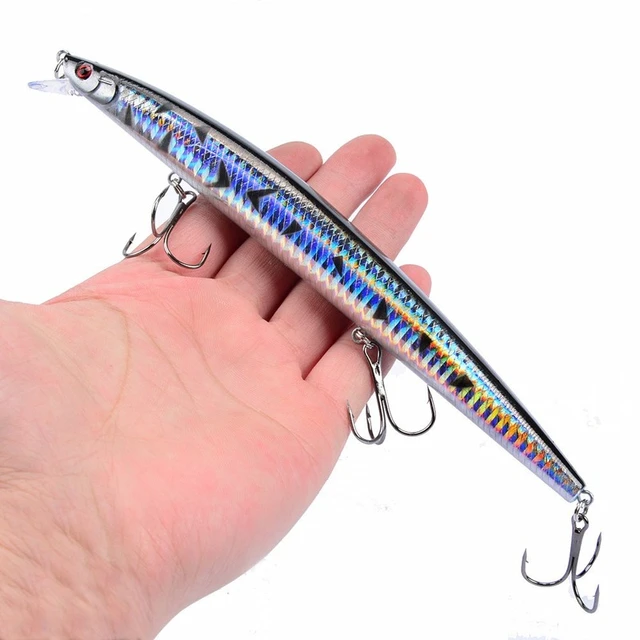 15 Colors 18cm 24g Minnow Fishing Lure Laser Crankbait Hard