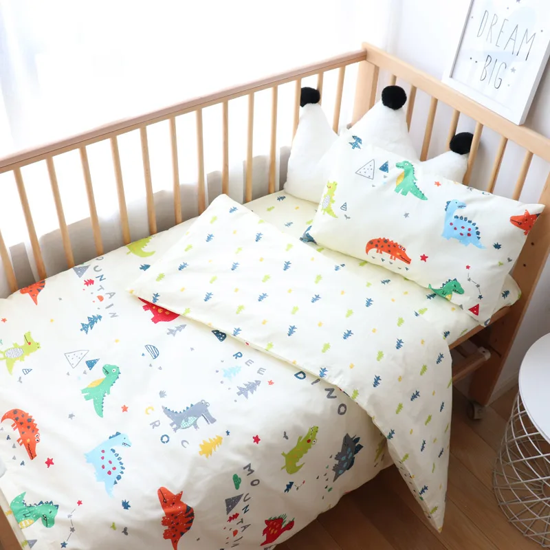 Для малышей из 3 предметов набор постельных принадлежностей постельное белье малыш Duver крышка наволочка простыня или индивидуальный заказ